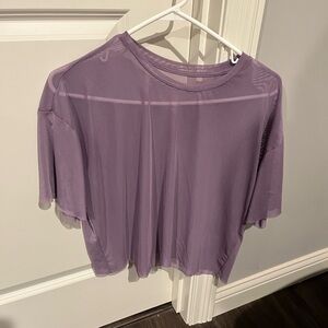 Lavender Sheer Women's Top